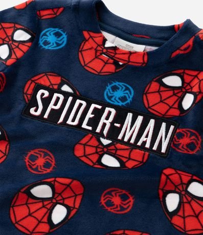 Pijama Largo Infantil en Fleece Estampado Spider-Man - Talle 2 a 10 años 8
