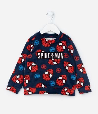Pijama Largo Infantil en Fleece Estampado Spider-Man - Talle 2 a 10 años 2