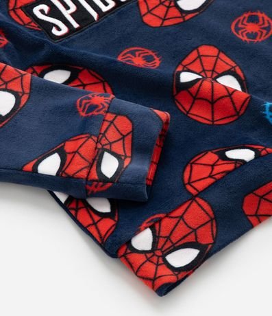 Pijama Largo Infantil en Fleece Estampado Spider-Man - Talle 2 a 10 años 4