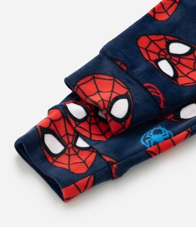 Pijama Largo Infantil en Fleece Estampado Spider-Man - Talle 2 a 10 años 6