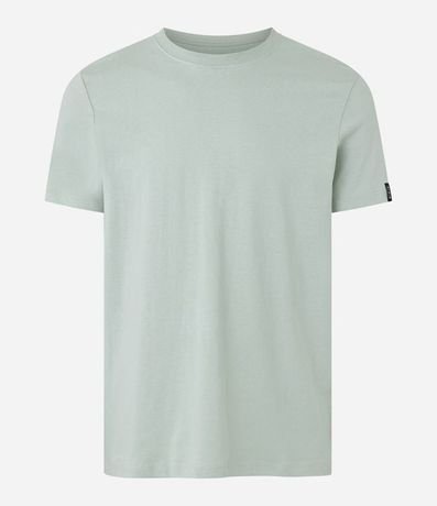 Remera Comfort Básica en Media Malla con Textura y Manga Corta 4