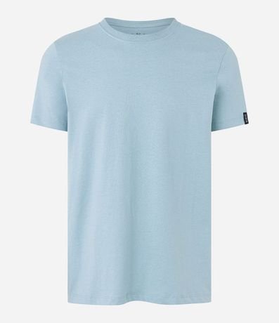 Remera Comfort Básica en Media Malla con Textura y Manga Corta 4