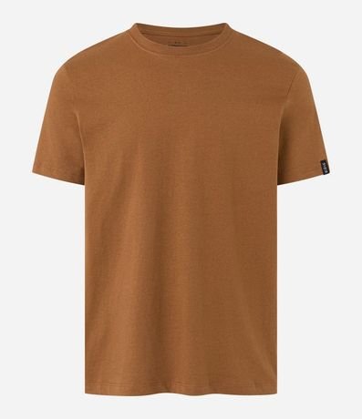 Remera Comfort Básica en Media Malla con Textura y Manga Corta 4