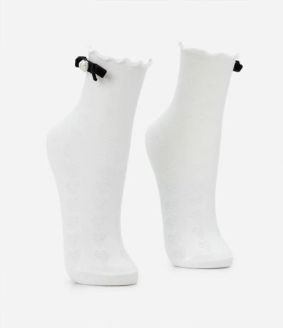 Media Caña Larga con Detalle en Lazo de Terciopelo 2