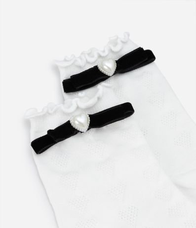 Media Caña Larga con Detalle en Lazo de Terciopelo 4