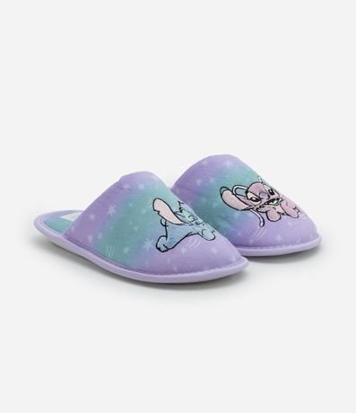 Pantufla Ojota Infantil con Bordado Stitch y Angel -Talle 29 a 36 1