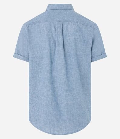 Camisa Manga Corta en Lino con Bolsillo 5
