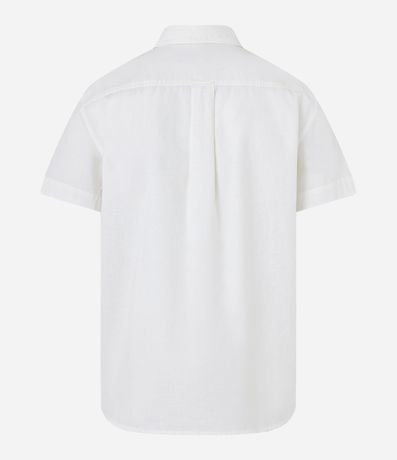 Camisa en Lino con Bordado Floral 7