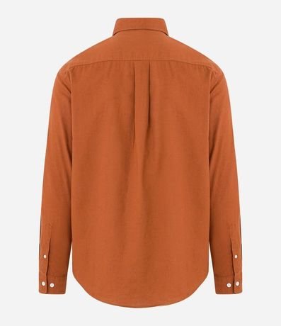 Camisa Comfort Básica en Lino Manga Larga 7