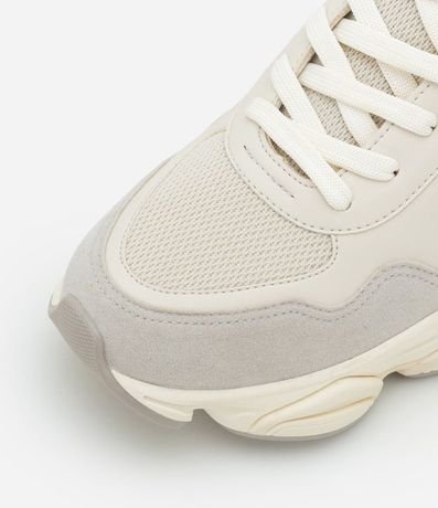 Championes Dad Sneaker en PU con Recortes y Suela Alta 4