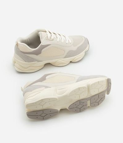 Championes Dad Sneaker en PU con Recortes y Suela Alta 6