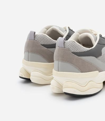 Championes Dad Sneaker en PU con Recortes y Suela Alta 5