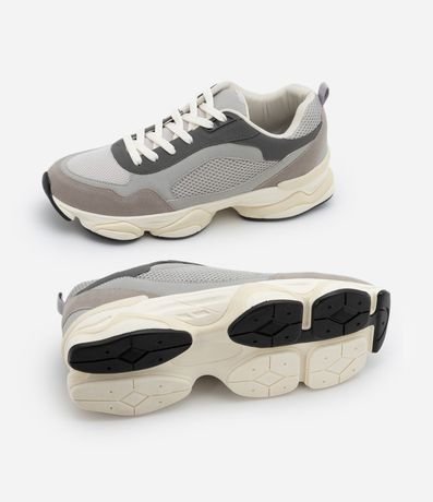 Championes Dad Sneaker en PU con Recortes y Suela Alta 6