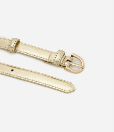 Kit 02 Cintos Finos con Hebillas Arredondadas 4