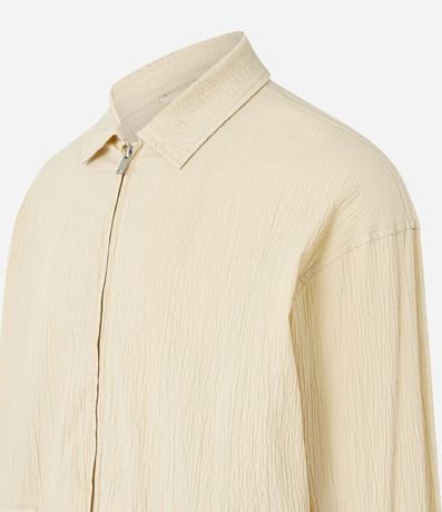 Campera en Ana Ruga con Textura y Elástico en la Cintura y Mangas 8