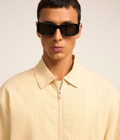 Campera en Ana Ruga con Textura y Elástico en la Cintura y Mangas 3