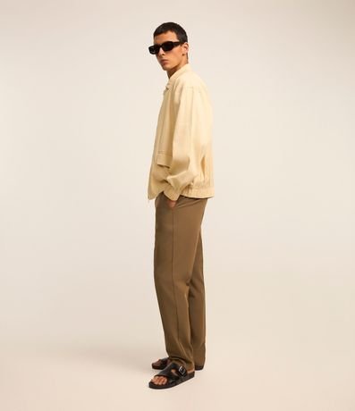 Campera en Ana Ruga con Textura y Elástico en la Cintura y Mangas 4