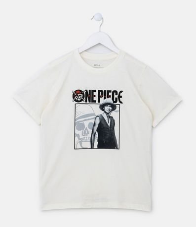 Remera Infantil con Estampado del One Piece Luffy - Talle 5 a 14 años