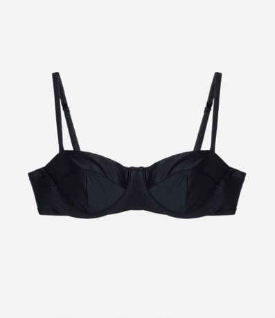 Bikini Top Media Taza en Microfibra con Recortes 5