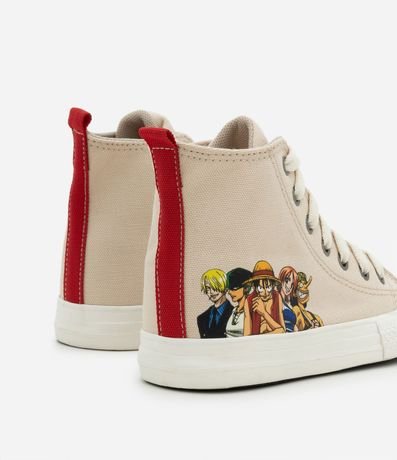 Championes Infantil Abotinado con Puntera  y Estampa One Piece - Talle 28 al 37 2