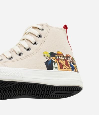 Championes Infantil Abotinado con Puntera  y Estampa One Piece - Talle 28 al 37 3