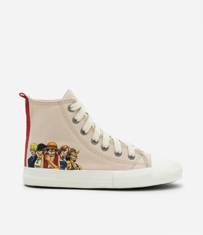 Championes Infantil Abotinado con Puntera  y Estampa One Piece - Talle 28 al 37 4