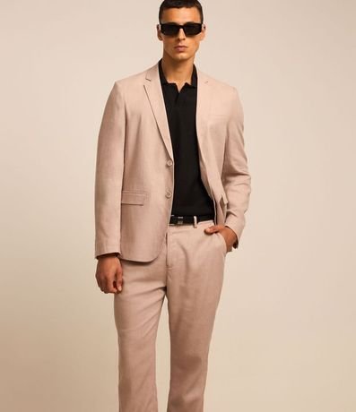 Pantalón Relaxed en Viscolino con Cintura Trabilla 3