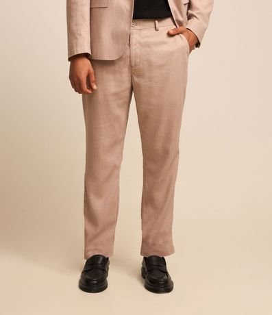 Pantalón Relaxed en Viscolino con Cintura Trabilla 6