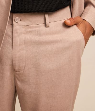 Pantalón Relaxed en Viscolino con Cintura Trabilla 8