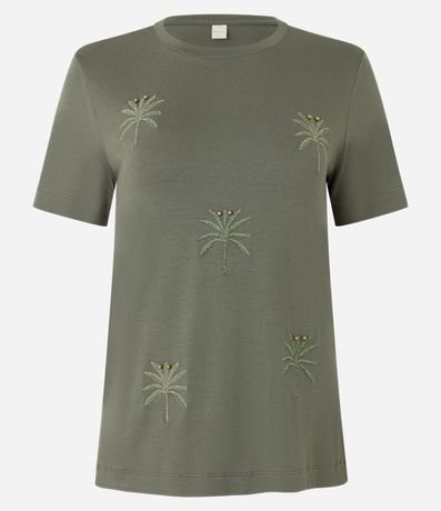 Blusa en Viscosa con Bordados de Cocoteros 5