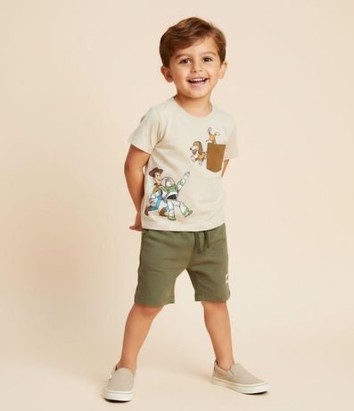 Remera Infantil con Pequeño Bolsillo y Estampado del Toy Story - Talle 1 a 5 años