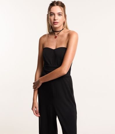 Mono Pantalona Texturizado con Escote Corazón y Recorte en la Cintura 2