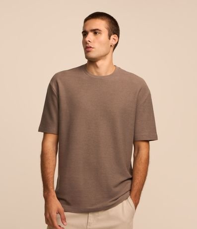 Remera Relaxed Soft con Cuello Redondo