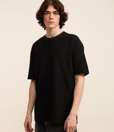 Remera Relaxed Soft con Cuello Redondo