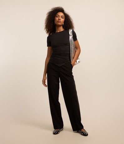 Pantalón Recto Sastrería con Bolsillos