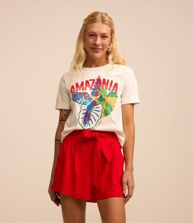 Short Corto en Lino con Bolsillos y Cinturón 2