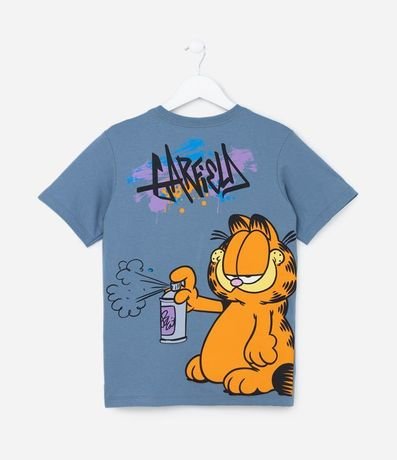 Remera Infantil con Estampa Garfield con Grafiti - Talle 5 a 14 años 2
