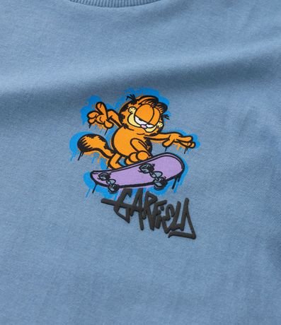 Remera Infantil con Estampa Garfield con Grafiti - Talle 5 a 14 años 4