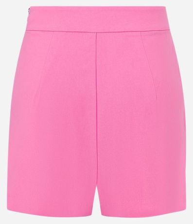 Short Corto en Bengalina con Cintura Alta y Frizos Delanteros 6