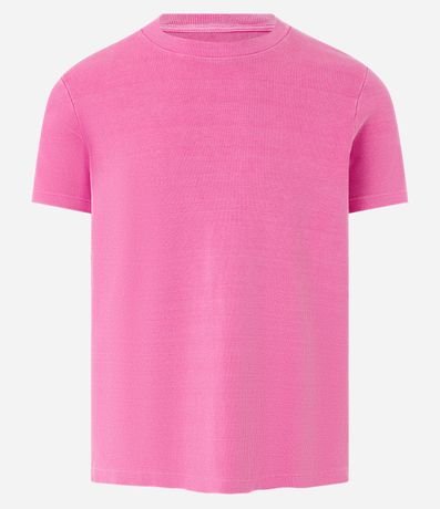 Remera Muscle Rib Desteñida con Textura Acanalada 5