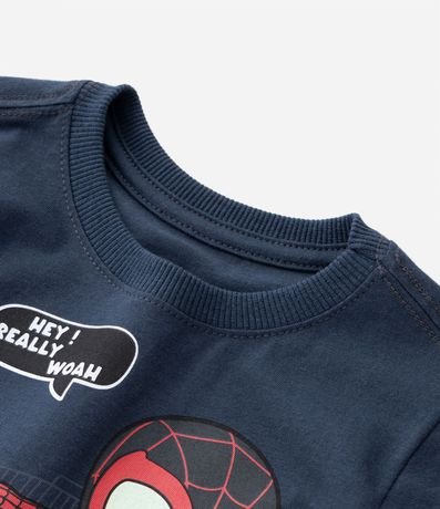 Remera Infantil en Algodón Estampa Spidey que Brilla en la Oscuridad - Talle 1 a 5 años 4