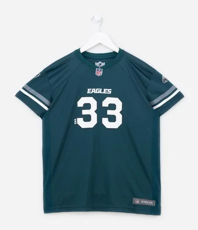 Remera Infantil con Estampado NFL Eagles 33 - Talle 5 a 14 años
