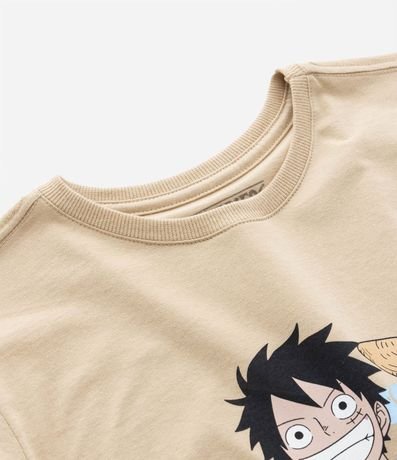 Remera Infantil en Algodón Estampa One Piece - Talle 5 a 14 años 3