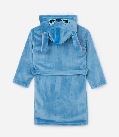 Bata de Baño Infantil Calentito Capucha Stitch - Talle 5 a 16 años 2