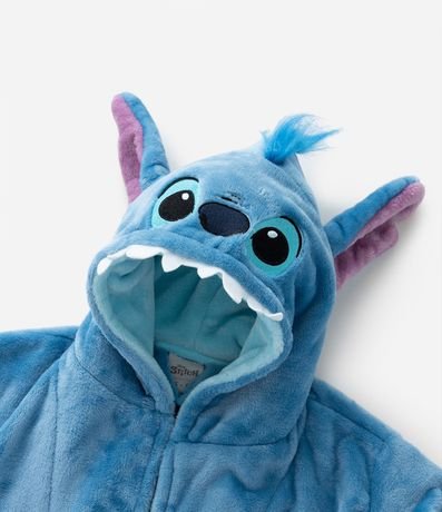 Bata de Baño Infantil Calentito Capucha Stitch - Talle 5 a 16 años 4