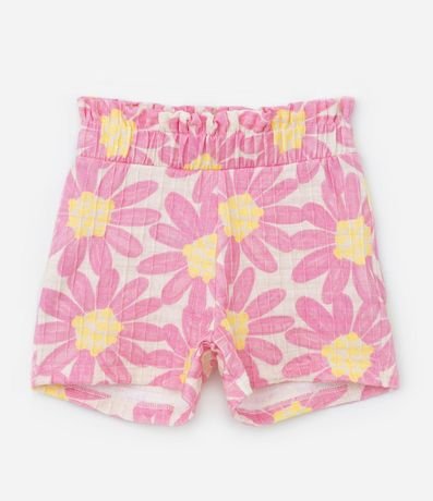 Conjunto Infantil en Algodón Texturizado con Estampa Floral - Talle 1 a 5 años 6