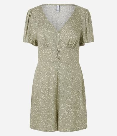 Enterito en Viscosa Floral Liberty y Botones Delanteros 4