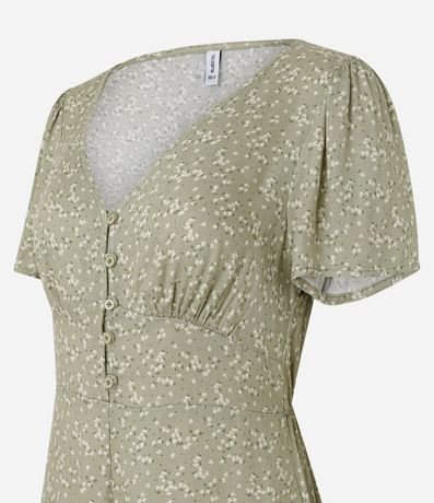 Enterito en Viscosa Floral Liberty y Botones Delanteros 5