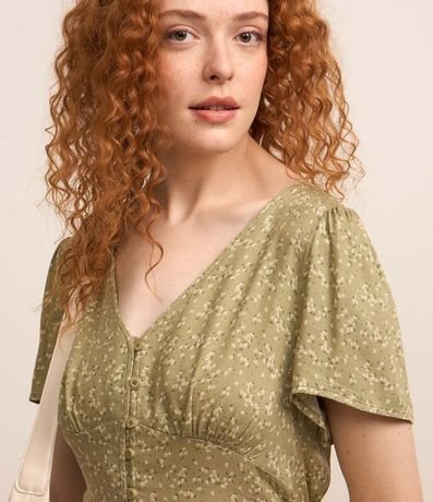 Enterito en Viscosa Floral Liberty y Botones Delanteros 3