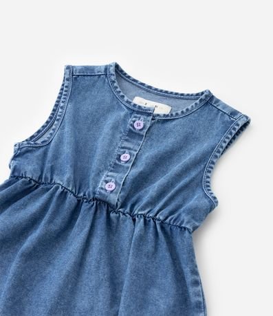 Vestido Infantil en Jeans con Carterita - Talle 1 a 5 años 4